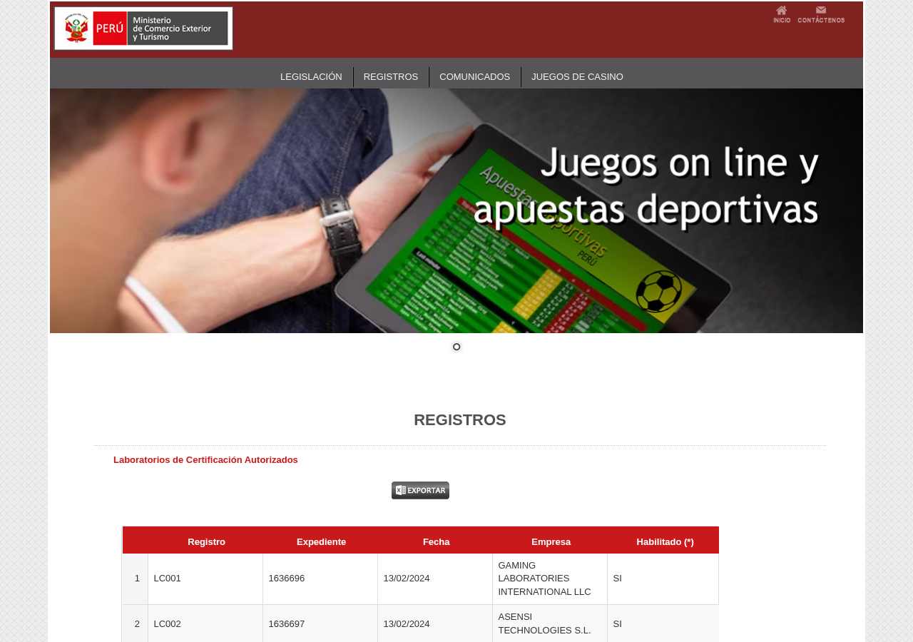 Captura del registro oficial consultado para Apuesta Total