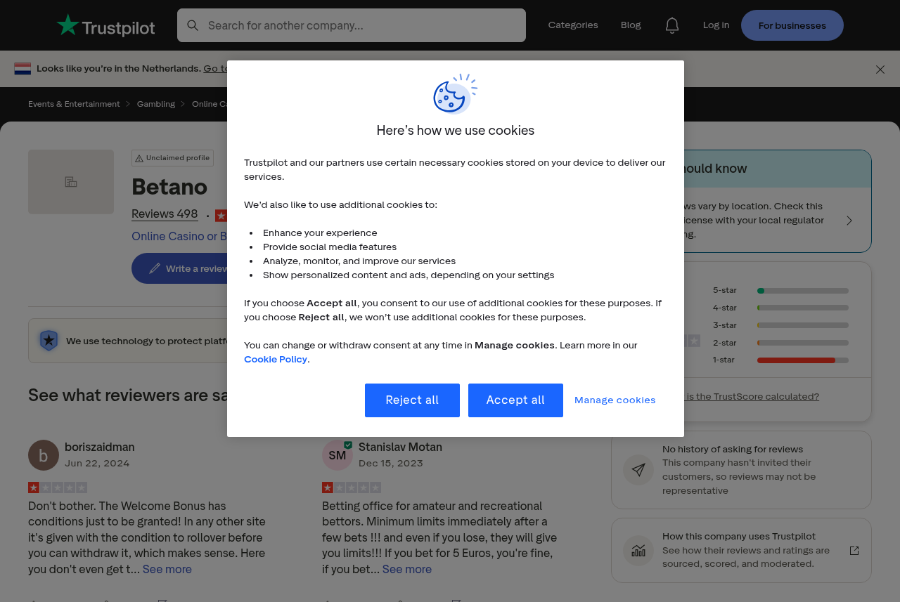 Captura independiente de referencias de usuarios asociadas con betano.com