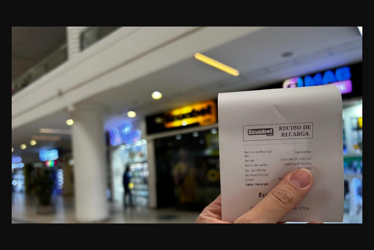 Imagen independiente que muestra un recibo de Ecuabet y no identifica a Sportbet